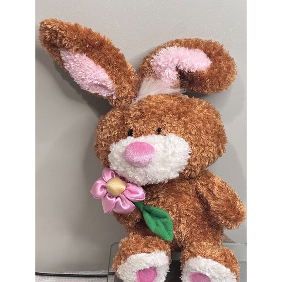 Dan Dee Bunny Rabbit Big Ears Easter Basket Plush Stuffed Animal kids Gift 10" - Picture 3 of 7